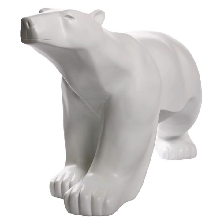 Statue l'ours blanc de François Pompon L65cm-OURS cropped-2