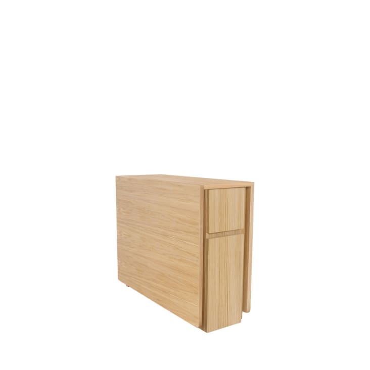 Table à manger pliable en bois 170x90cm bois clair-Kungla cropped-5