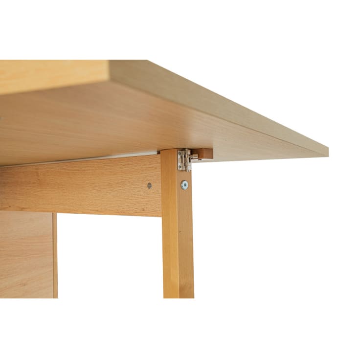 Table à manger pliable en bois 170x90cm bois clair-Kungla cropped-8