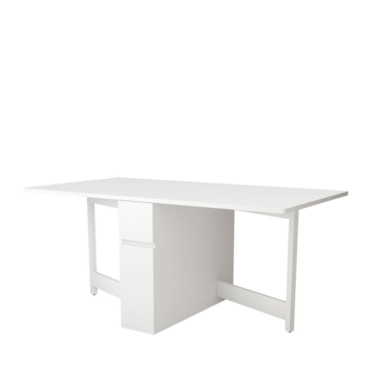 Table à manger pliable Papillon 103 cm - blanc/chêne Moderne, Design -  Symbiosis