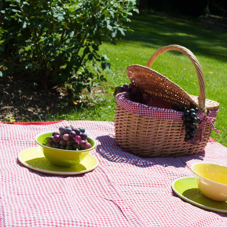 Manta picnic impermeable rojal  Manta picnic cuadros - Montse Interiors
