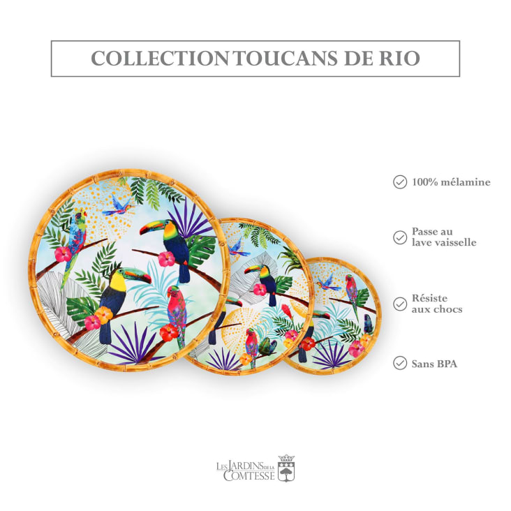 Set Piatti In Melamina Purely Home Rio Corte - Tazze In Melamina, Per
