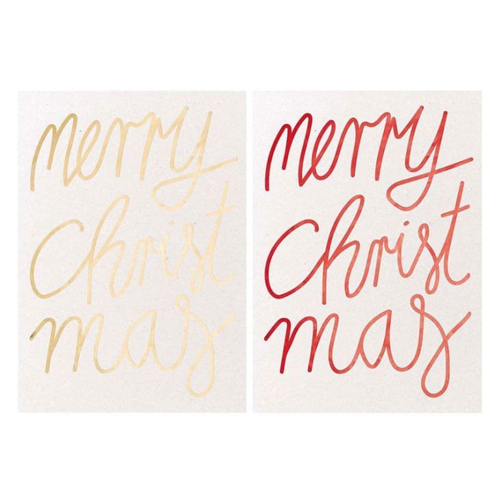 2 cartes postales Merry Christmas-CHRISTMAS