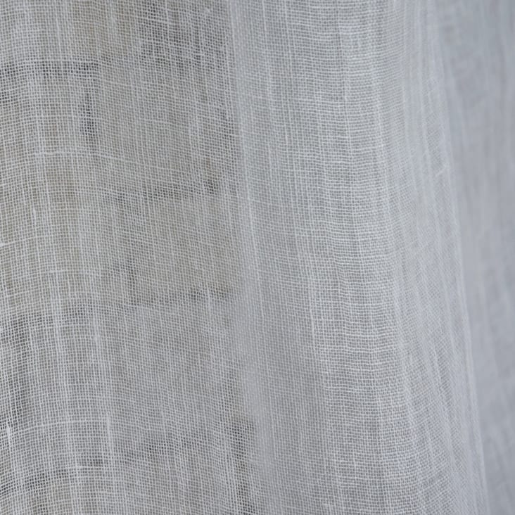 Cortina gasa de lino fina color marfil 140 x 270 cm-Gaze de lin fine cropped-3