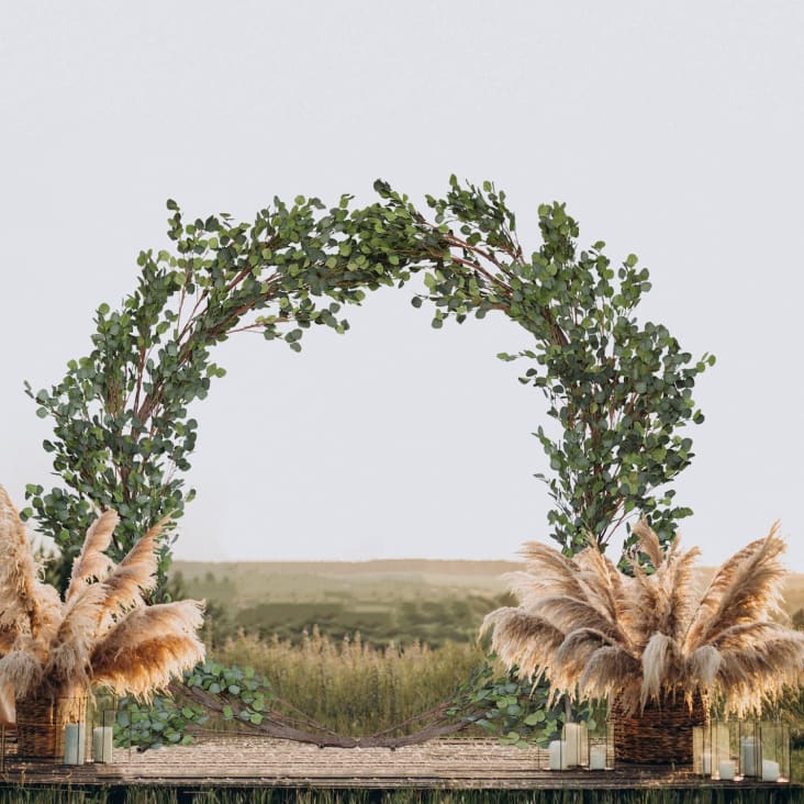 Arche de fleur artificielle eucalyptus 230cm cropped-3