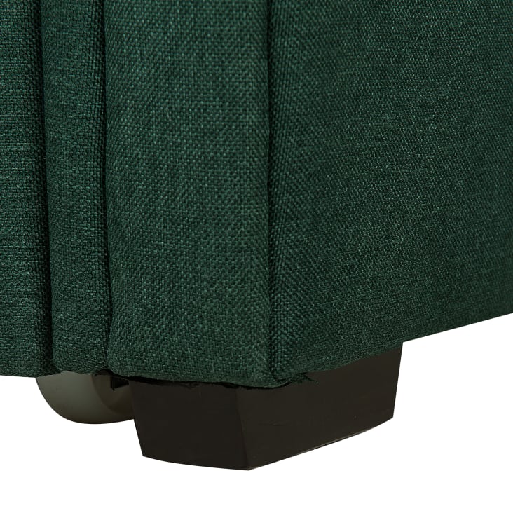 Lit gigogne en tissu vert foncé 80 x 200 cm-Libourne cropped-9