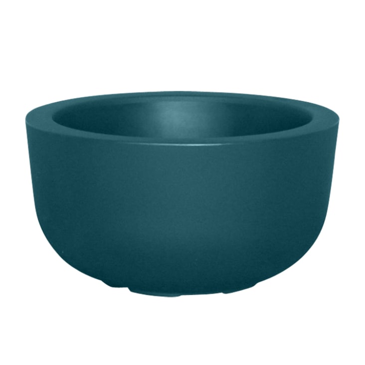 Pot à fleur en résine recyclable vert paon D47cm-CUP