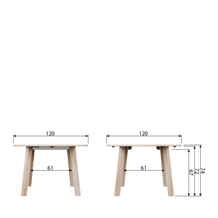 Table extensible en chêne blanc-Sidney cropped-9