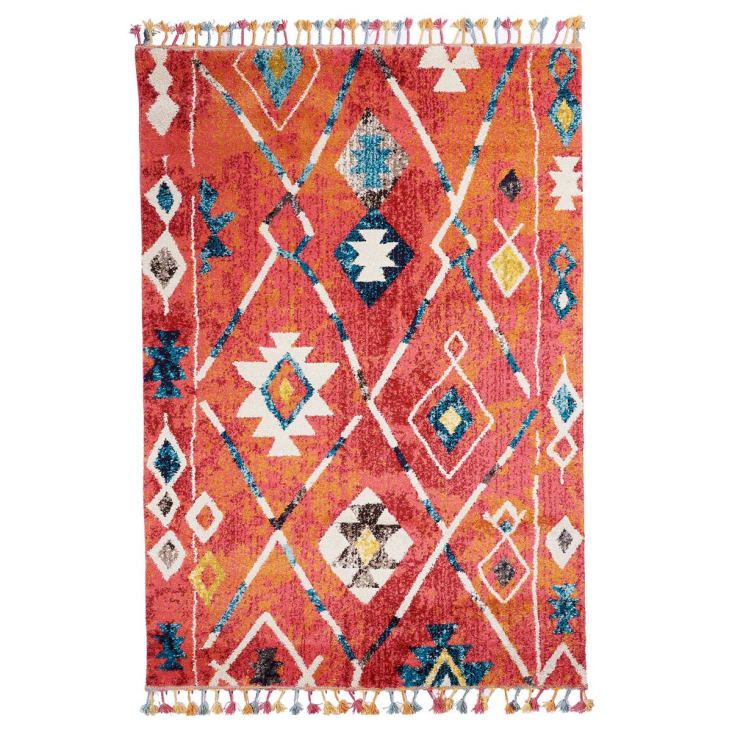 Tapis berbère style en polypropylène Oeko-Tex 60x110 Multicolore-Berber tribal mk 02