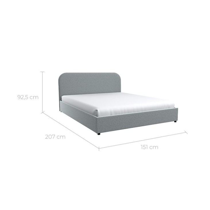 Maison Exclusive Estructura de cama con cajones doble blanco 135x190 cm