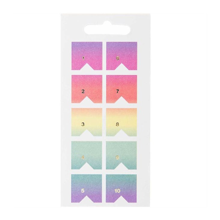 Pegatinas de corazones con purpurina de papel para cajas, multicolor