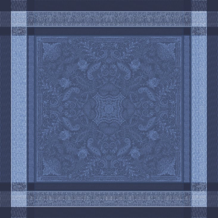 Nappe antitache déperlant coton & autres fibres bleu 174X414-Persina crepuscule cropped-3