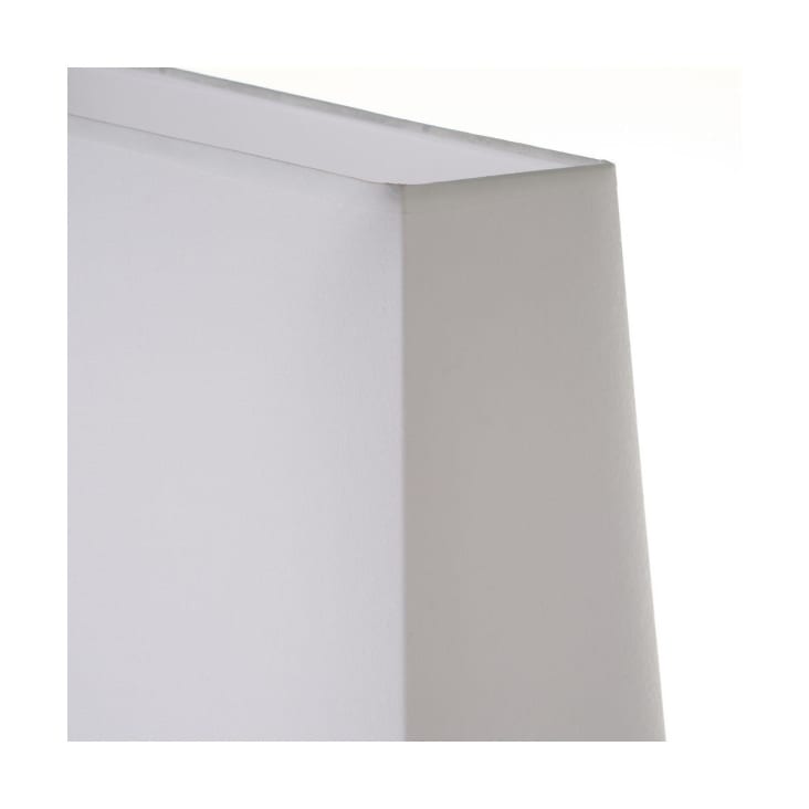 Lampe à Poser Triangle Bois et Abat-jour Blanc - Hauteur 60cm cropped-3