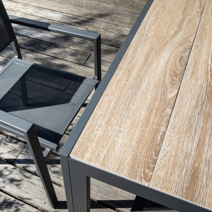 Table de jardin structure aluminium et céramique aspect bois-Tivoli cropped-9