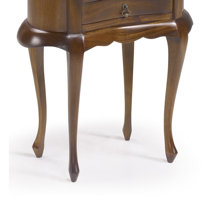 Table de chevet en bois marron L 50 cm-Vintage cropped-3