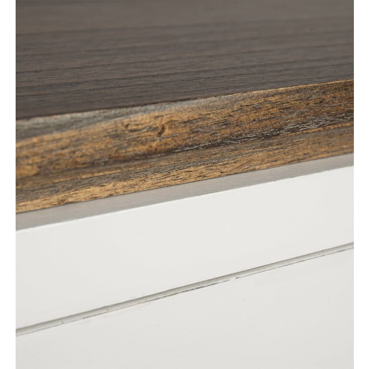 Table de chevet en bois blanc L 45 cm-Everest cropped-4