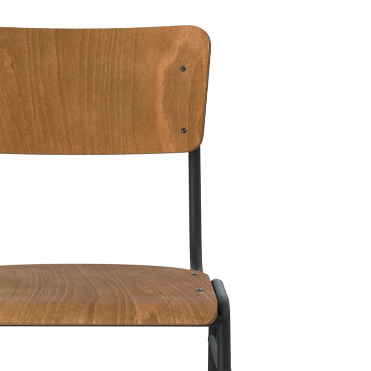 Chaise de bar 75 cm en bois (lot de 2)-Clem cropped-5