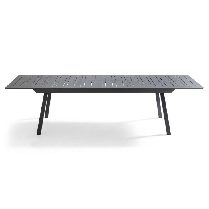 Table de jardin extensible en aluminium gris-Olympe cropped-3
