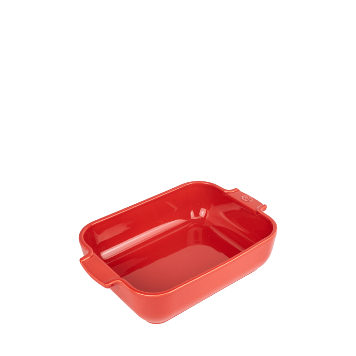 Plat four céramique rectangle rouge 25cm-Appolia cropped-2