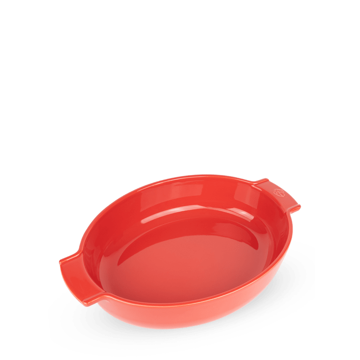 Plat four céramique ovale rouge 40cm-Appolia cropped-2