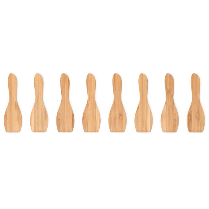 Set de spatules raclette 12,8x3,9cm-BAMBOU