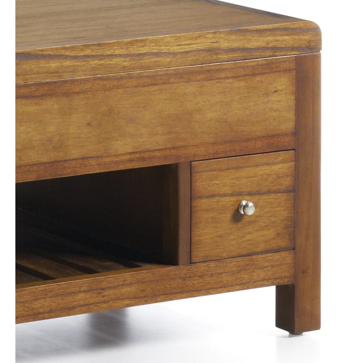 Table basse relevable en bois marron L 110 cm-Flash cropped-3