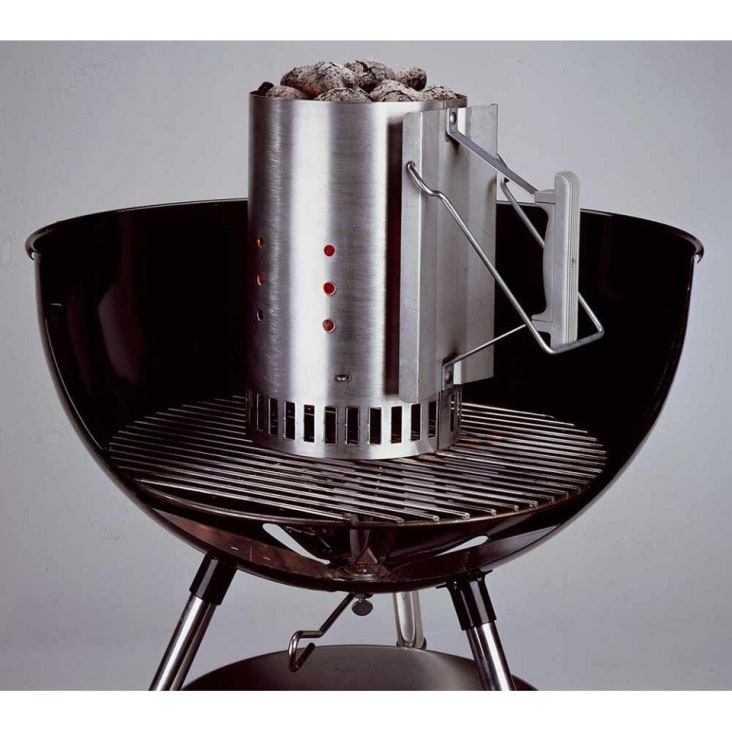 Charbon de bois, Weber Accessoires barbecues a charbon Set d?allumage avec  cheminée d'allumage weber ® rapidfire®