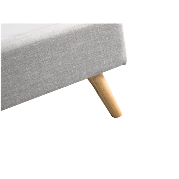 Cadre de lit avec sommier à lattes - Gris clair - Largeur 160 cm-Lodi cropped-5