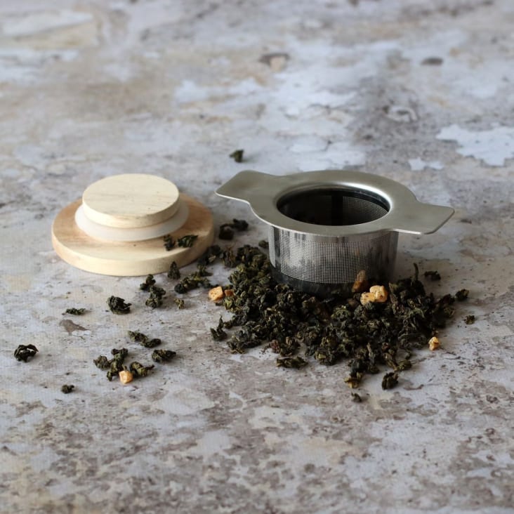 Infuseur à thé rétractable en inox avec couvercle en bois d'acacia-Luke cropped-5