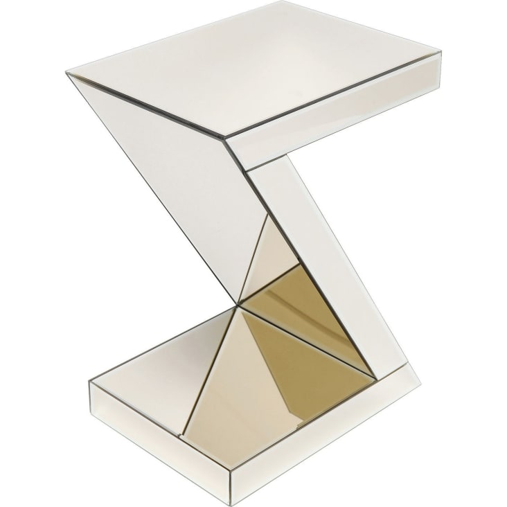 Table d'appoint en verre miroir doré-Luxury cropped-5