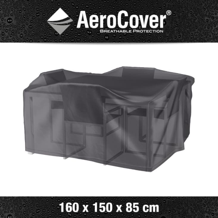 Housse de protection pour table et petit salon L160 cm-AEROCOVER cropped-4