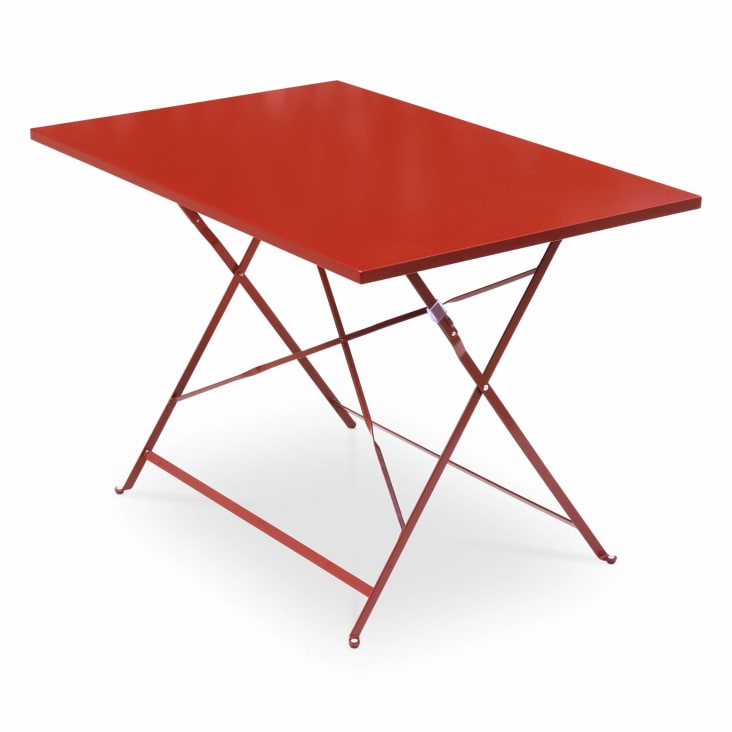 Table de jardin bistrot pliable - emilia rectangle terra cotta - table-Emilia 110x70cm