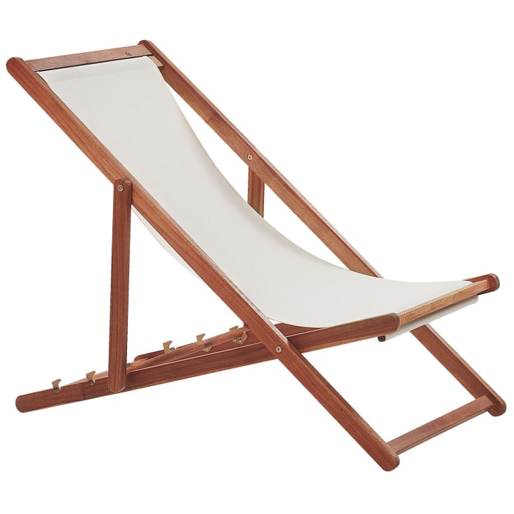 Chaise longue en bois solide bois foncé-Anzio cropped-5