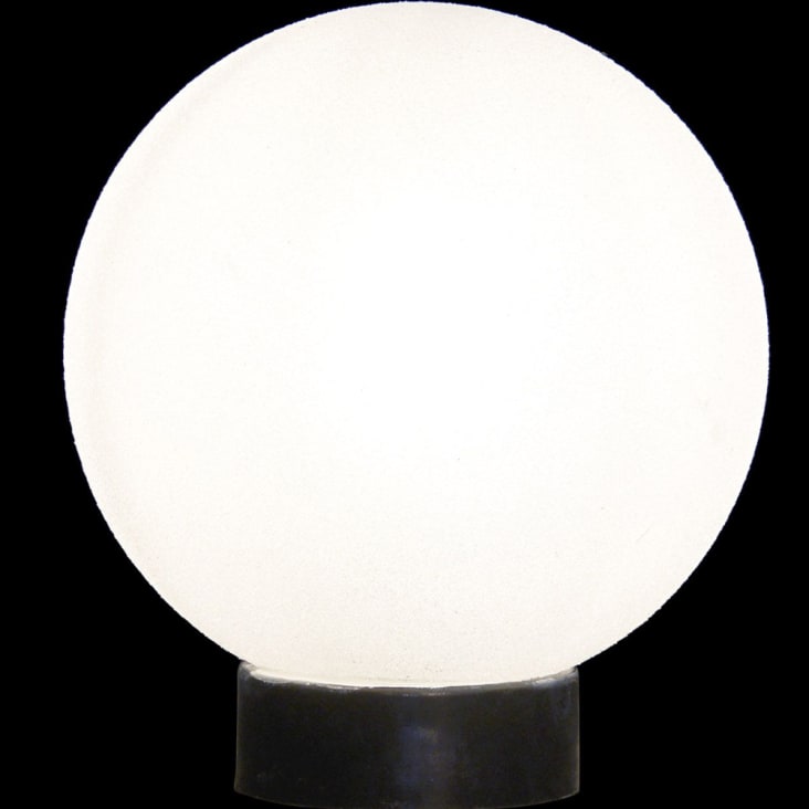 Boule de verre ensemble de lumières LED lampe décorative boule verre lampe  de table décoration de salon or, interrupteur, à piles, LED blanc chaud, D  10/12/15 cm, lot de 3