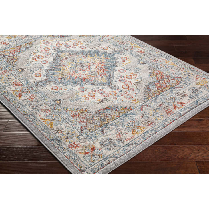 Tapis Vintage Oriental Multicolore/Taupe 160x213-Jade cropped-6
