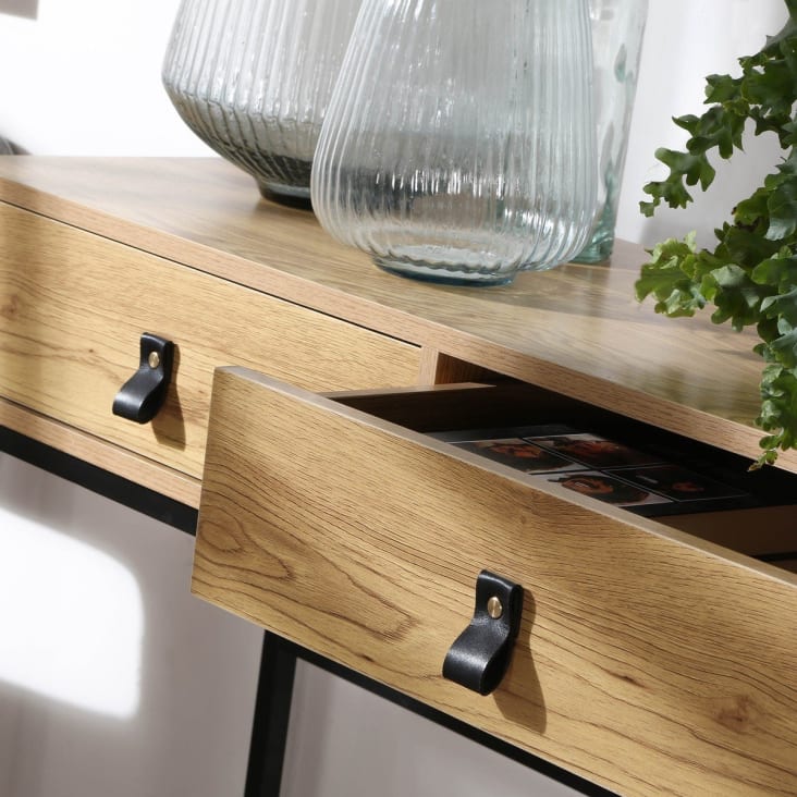 ATMOSPHERA Consolle Naomi Con 2 Cassetti - Legno E Metallo, L110 X P40 X H80.5 Cm, Stile Moderno Per Ingresso - 3