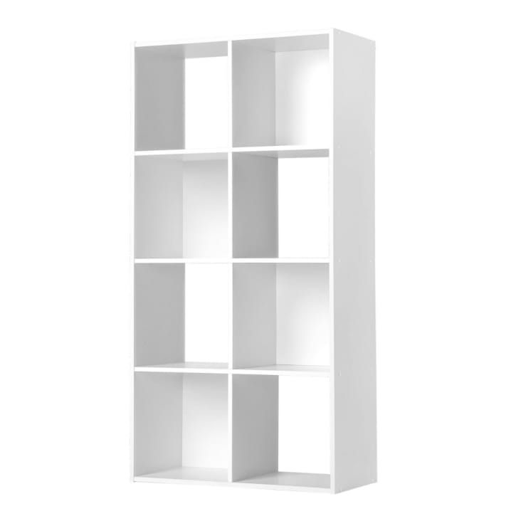 Estantería de almacenaje con 8 estantes - l62 x h123 cm blanco
