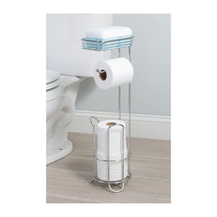 Lonbet - Boite Rangement Papier Toilette Bleu - Panier à Papier