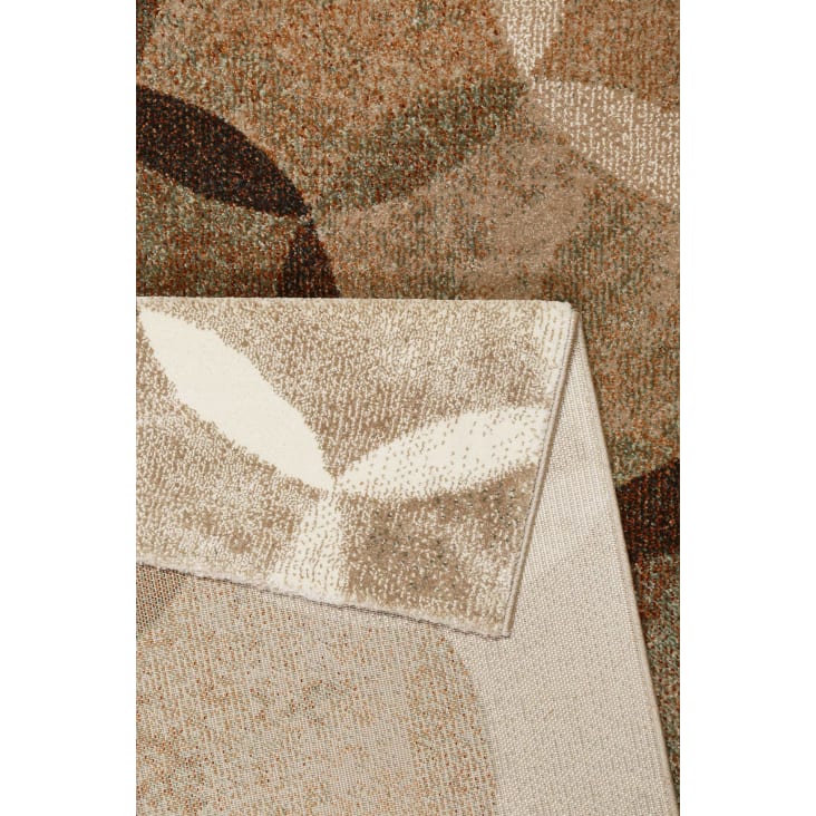 Tapis contemporain motifs cercles bruns 200x290-Modernina cropped-7