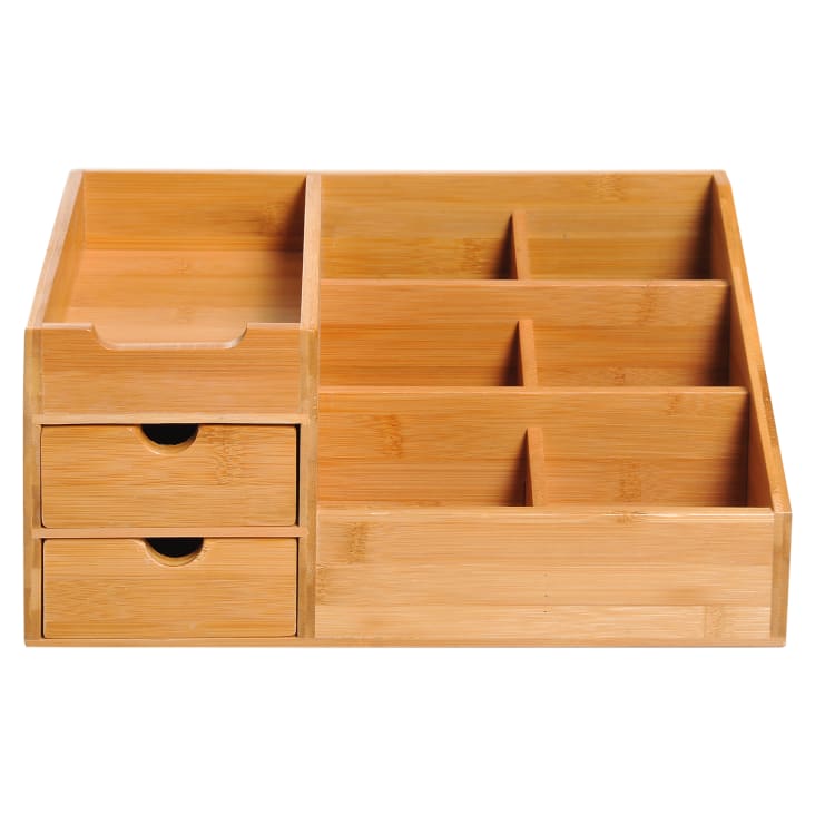 Organiseur de tiroir avec 9 compartiments en bambou44,5x32x5