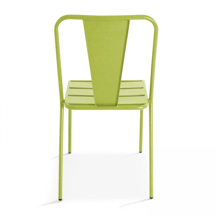 Chaise de jardin en métal vert-Dieppe cropped-3
