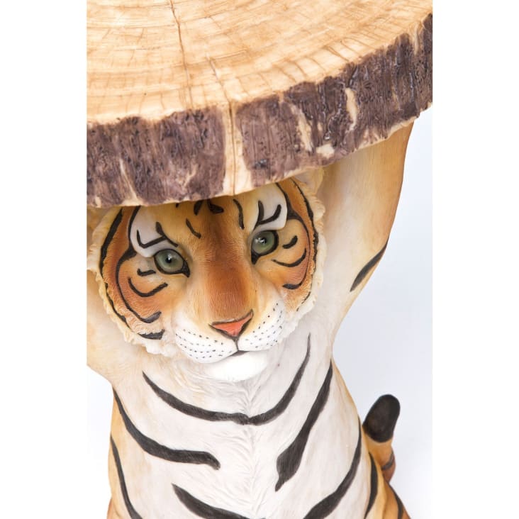 Table d'appoint tigre en polyrésine-Animal cropped-3