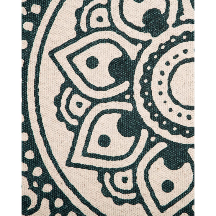 Tapis en tissu vert 120x120cm-Irice cropped-3