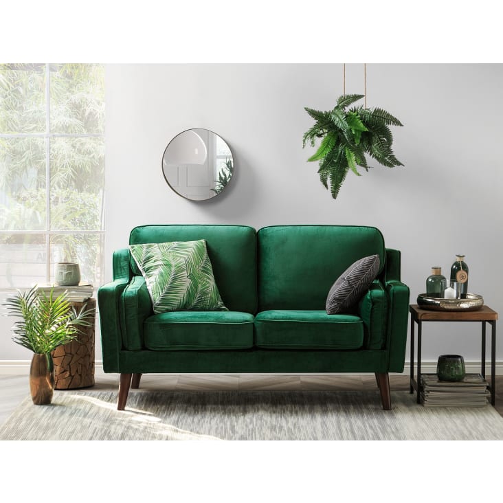 Beliani Poltrona Poltrona Verde Velluto Poltrona SVALOV Velluto A