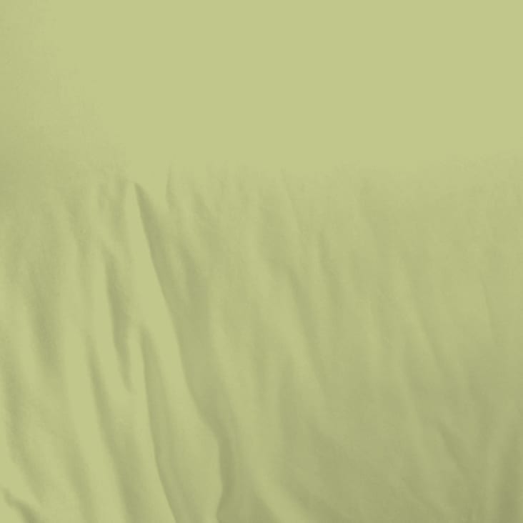 Housse de couette enfant uni - Vert tilleul - 100x140 cm - Coton