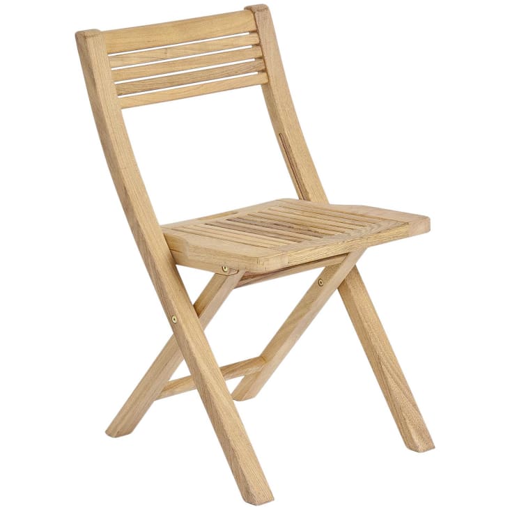 Chaise pliante en bois clair FSC-Roble fsc