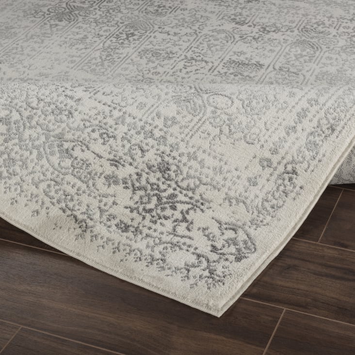 Tapis Vintage Oriental Ivoire/Gris 160x215-Vicky cropped-4