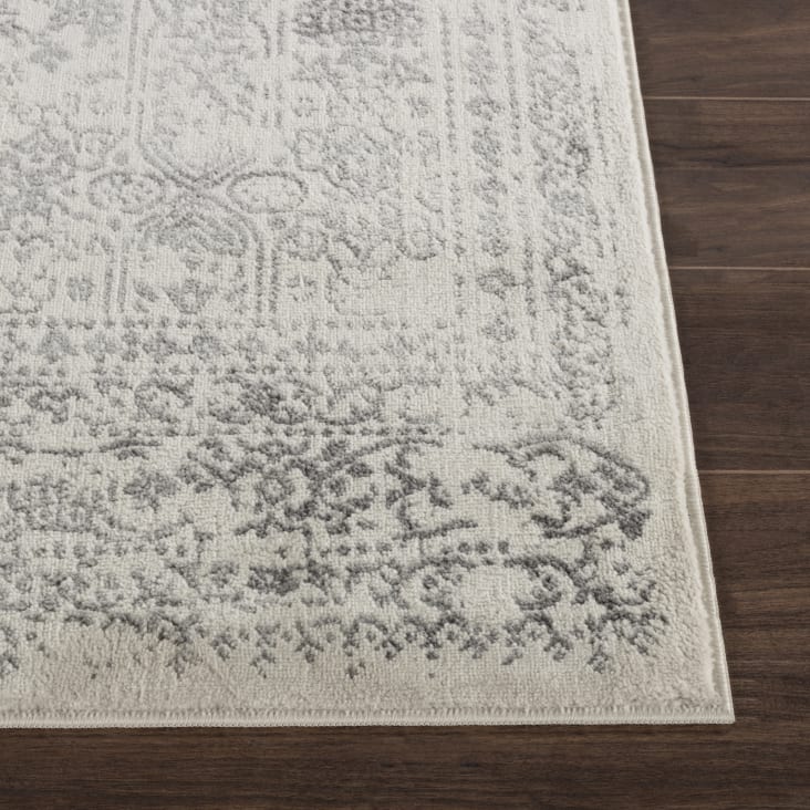 Tapis Vintage Oriental Ivoire/Gris 160x215-Vicky cropped-5