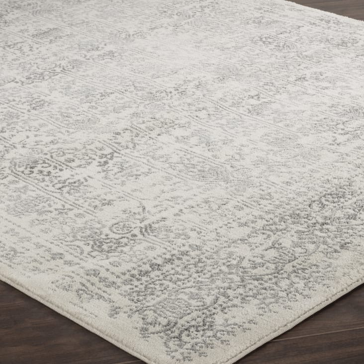 Tapis Vintage Oriental Ivoire/Gris 160x215-Vicky cropped-6
