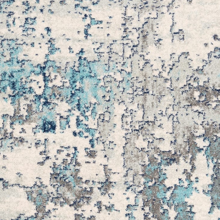 Tapis Abstrait Moderne Bleu/Gris/Blanc 200x275-Sarah cropped-7
